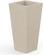 Ghiveci plante design decorativ modern interior / exterior HIGH SQUARE CONE mini 18x18x36cm