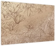 Tablou - Flori desenate (90x60 cm)