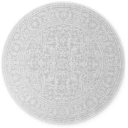 Covor pentru exterior și interior gri/fildeș rotund ø 160 cm Duet Kona – NORTHRUGS