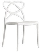 SET 4 SCAUNE INFINITY- POLIPROPILENA- HORECA - ALB