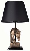 Lampă de masă 1xE27/40W/230V negru/auriu
