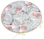 Bellatex Perna Adéla rotundă netedă Lilie somon,gri 40 x 40 cm