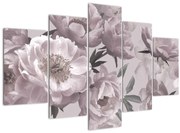 Tablou - Vintage bujorii (150x105 cm)