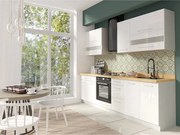 Set bucatarie CREATIVA A, carcasa andersen/fronturi alb lucios, PAL, 2