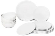 Set 12 vase de porțelan Bonami Essentials Purita, alb