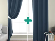 2x draperie albastru inchis OXFORD 140x250 cm