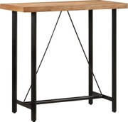 vidaXL Masă de bar, 110x55x107 cm, lemn masiv acacia și fier
