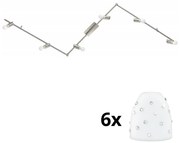 Spot LED Eglo MY CHOICE 6xE14/4W/230V crom/alb