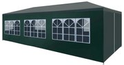 vidaXL Cort de petrecere, verde, 3 x 9 m
