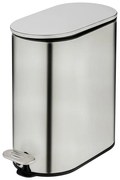 Coș de gunoi argintiu mat cu pedală din oțel inoxidabil 5 l Collungo – Wenko