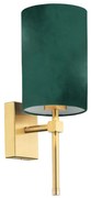 Lampă de masă ABRUZZO 1xE14/7W/230V alamă/verde Argon 8109