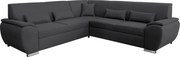 Set canapea, dreapta, material textil gri închis, AMILA ROH