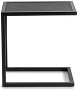 Măsuță auxiliară cu blat din lemn de stejar 50x30 cm Daniël – Spinder Design