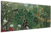 Tablou - Henri Rousseau, Tropical Forest with Monkeys, reproducere (120x50 cm)