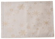 Napron de masă de Crăciun impermeabil Mix de fulgi, 32 x 45 cm