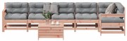 vidaXL Set mobilier de grădină cu perne, 7 piese, lemn masiv douglas