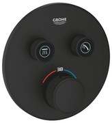 Baterie dus Grohe Grohtherm SmartControl negru mat Phantom Black fara corp ingropat