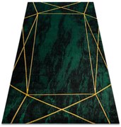 Exclusiv EMERALD covor 1022 glamour, stilat, geometric, marmură sticla verde / aur