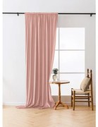 Draperie opaca VELVET 140x250 cm, roz Agatat: Inele metalice