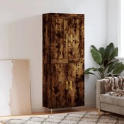 vidaXL Dulap înalt, stejar fumuriu, 69,5x34x180, lemn compozit