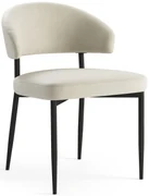 MAZZONI EXPORT IRIS Bej nisip (material Victoria A80) - SCAUN MODERN TAPIȚAT PENTRU SALON/SUFRAGERIE LOFT