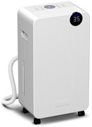 HOMCOM Dezumidificator de aer 12 L/zi, dezumidificator silențios, rezervor apă 2,1 L, ecran LED, 28x18,5x50,5cm, alb | Aosom Romania