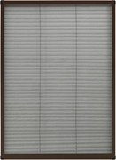 vidaXL Plasă insecte plisse pentru ferestre, maro, 80x120 cm, aluminiu