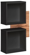 Raft de perete Enderly 4 (stejar wotan + negru. 1097606