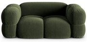Canapea verde cu tapițerie din catifea 180 cm Loretto – Cosmopolitan Design