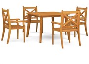 vidaXL Set mobilier de grădină, 5 piese, lemn masiv de acacia