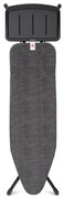 Masa de calcat Brabantia B 1003351, 124x38 cm, 7 pozitii de reglare, Suport generator de abur, Negru
