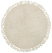 Covor din lână Bloomingville Nature, ⌀ 110 cm, natural