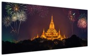 Tablou cu artificii în Asia (120x50 cm)