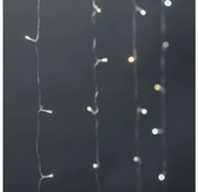 Nedis WIFILXC02W200 - Cortină LED de Crăciun, 200 LED, 11 funcții, 6 m, IP65, Wi‑Fi Tuya