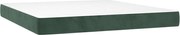vidaXL Saltea cu arcuri buzunar, fermitate medie, verde închis, 160x200x20 cm, catifea