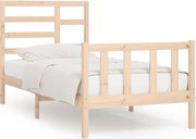 vidaXL Cadru de pat fără saltea, 90x200 cm, lemn masiv pin