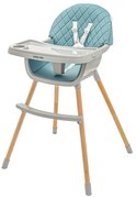 Scaun de masă pentru copii Baby Mix Freja wooden, verde