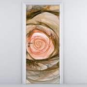 Fototapeta pentru ușă - floare de trandafir (95x205cm)