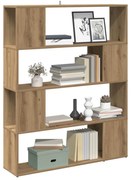 vidaXL Bibliotecă/Separator de cameră stejar artizanal 100x24x124,5 cm