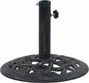 vidaXL Suport de umbrelă, negru și bronz, 9 kg, fontă, 40 cm