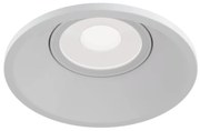 Spot incastrabil design tehnic Dot alb 9,3cm