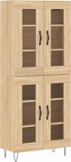 vidaXL Dulap înalt, stejar sonoma, 69,5x34x180 cm, lemn compozit