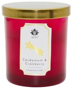 Arome Lumânare în sticlă colorată cu capac,Cardamon &amp; Cranberry, 125 g