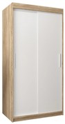 Dulap de haine 100 cm Toki (stejar sonoma + alb mat). 1064800