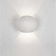 Aplica de perete cu iluminat ambiental gips alb SANDRO