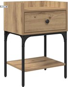 vidaXL Noptieră Stejar Artizanal 40 x 29 x 60 cm Lemn compozit