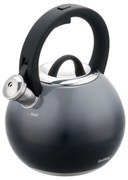 Ceainic cu fluier Klausberg KB 7955, 3l, Mâner izolat termic, Fund multistrat, Inducție, Gri închis grafit