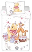 Lenjerie de pat pentru copii albă din bumbac pentru pătuț 100x135 cm WTP "Birthday party" – Jerry Fabrics