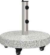 vidaXL Bază pentru umbrelă Manual Gri 45 x 45 x 45 cm