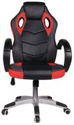 Scaun gaming si birou NOVOKIDS™ Gamer PRO, Rotatie 360 grade, Design ergonomic, Inaltime reglabila 117-127 cm, Latime 60 cm, Max 120 kg, Rosu cu Negru